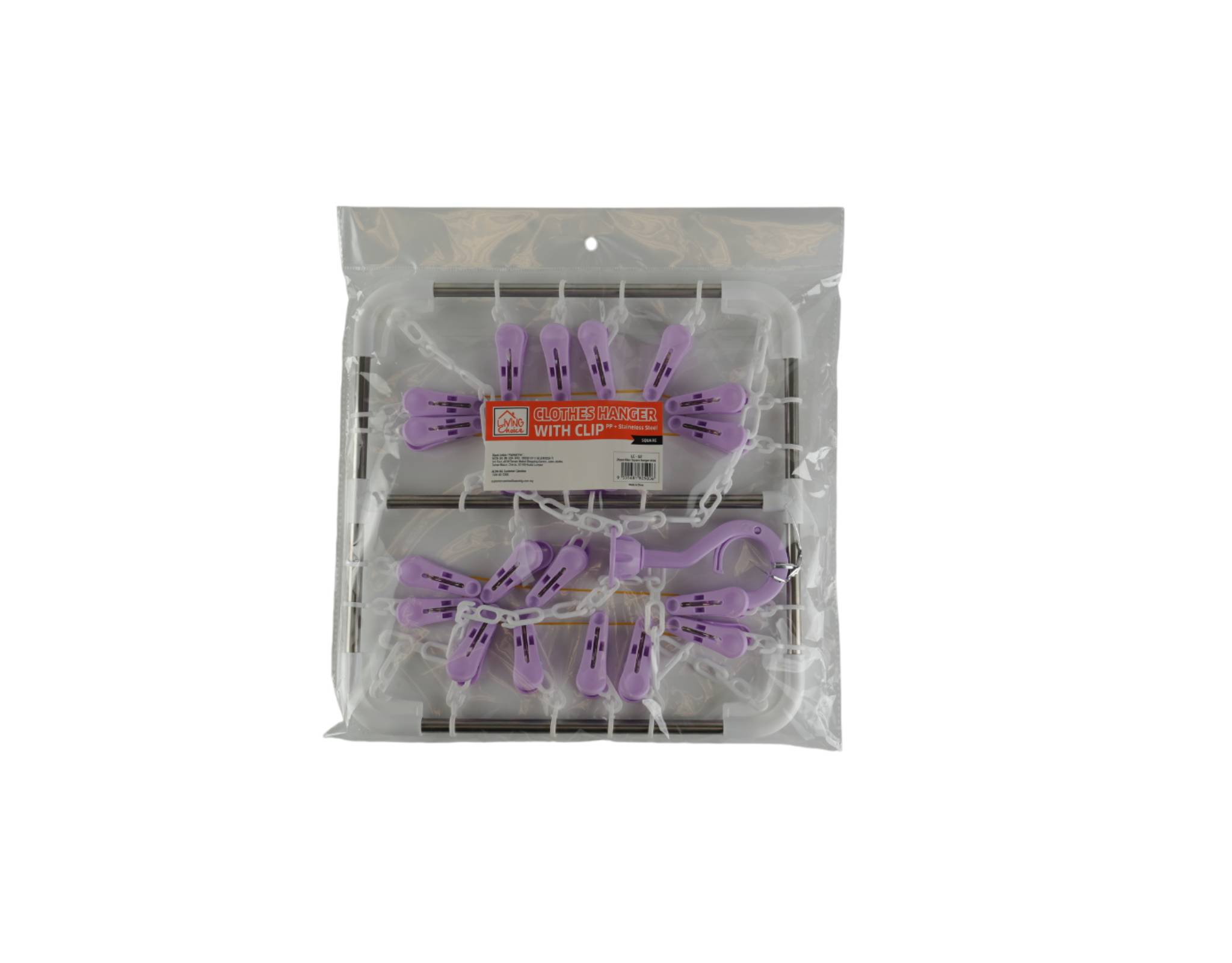 Living Choice [selected Randomly] Clips Square Hanger (8556)