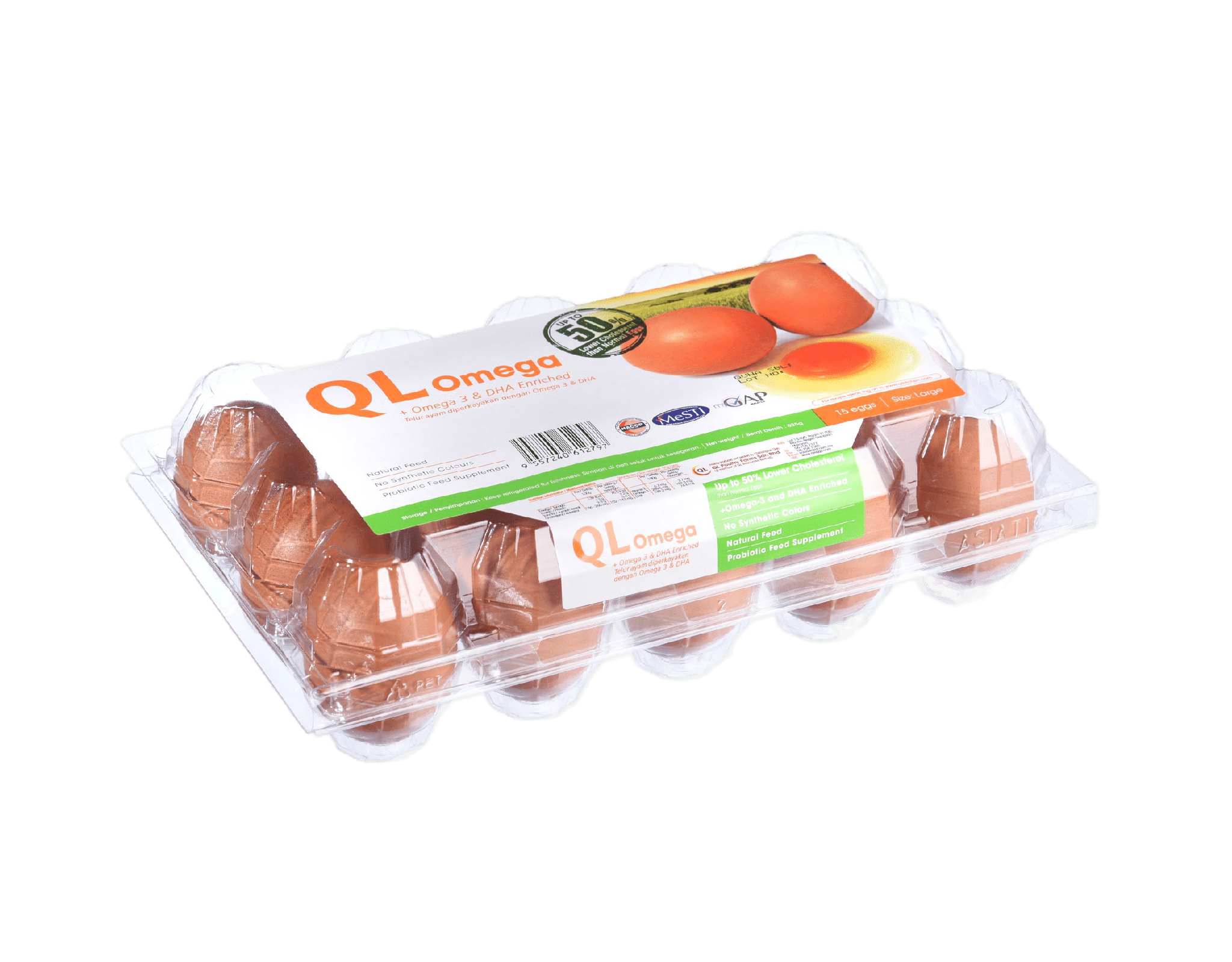 NutriPlus Omega-3 Chicken Eggs 15pcs/pack