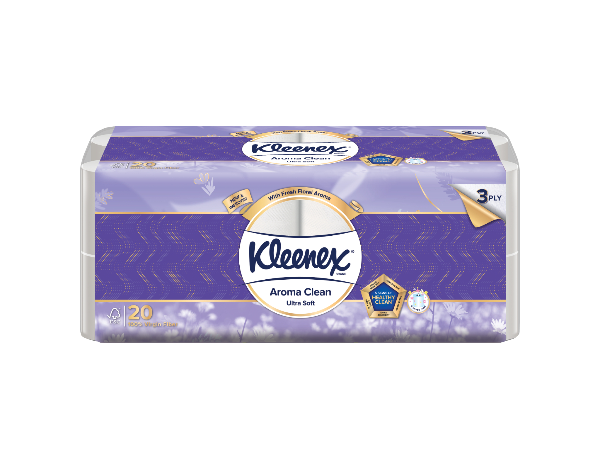 Kleenex Bath Tissue Ultra Soft and Thick 4ply 20 Rolls