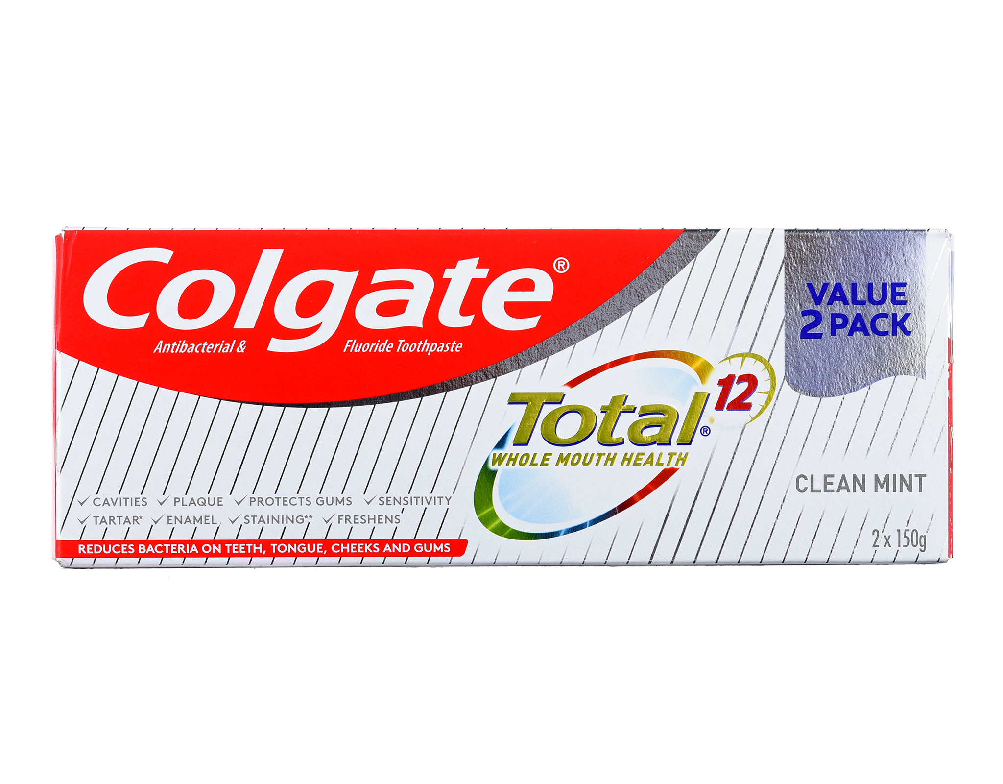 Toothpaste Colgate Circle Colgate Clean Mint Toothpaste 2x150g - 12Hr Protection