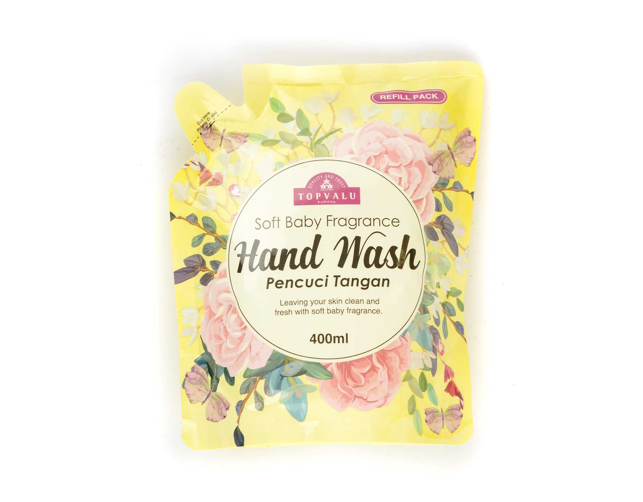 Topvalu Handwash Soft Baby Refill 400 ml