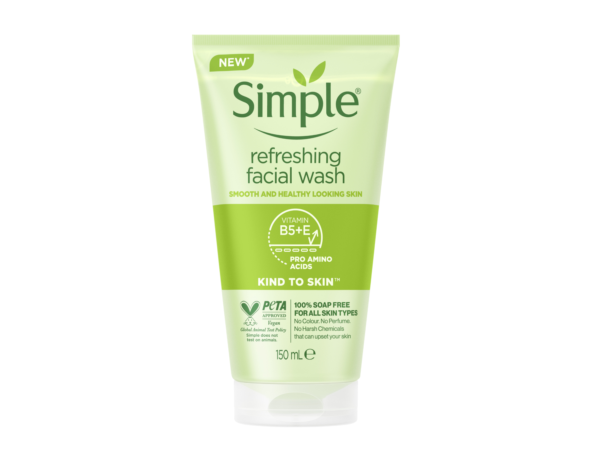 Simple Refreshing Facial Wash Gel, 150 ml
