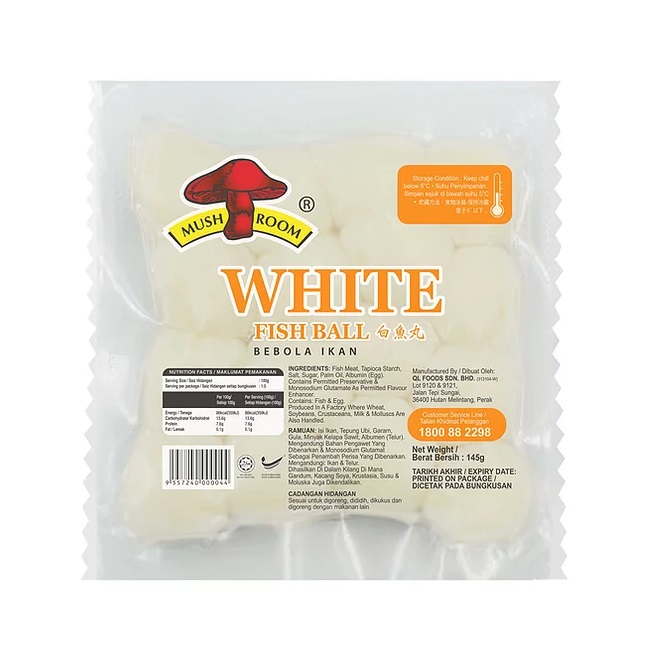 Mushroom Small White Fish Ball