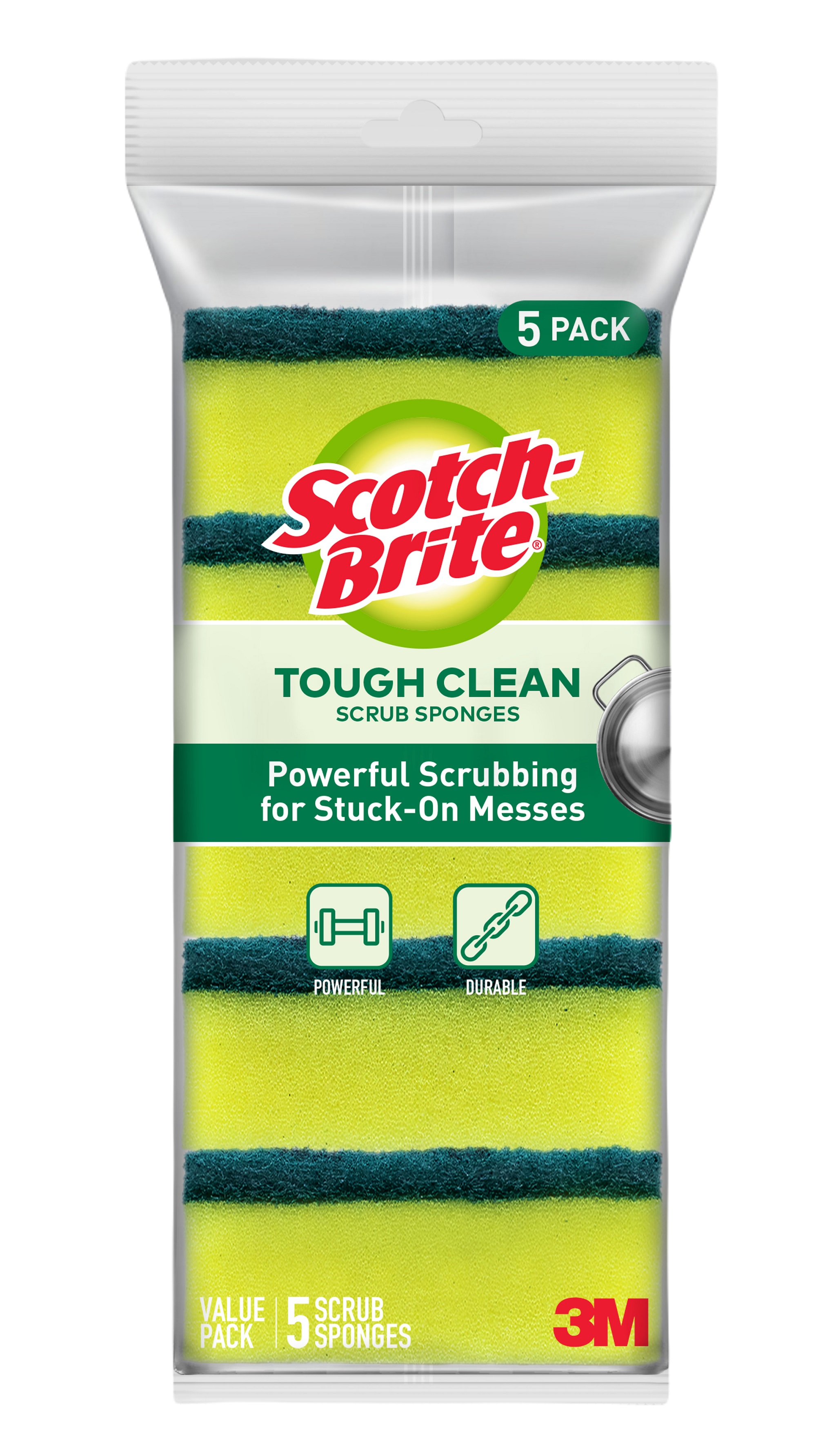 Scotch Brite Tough Clean Scrub Sponges