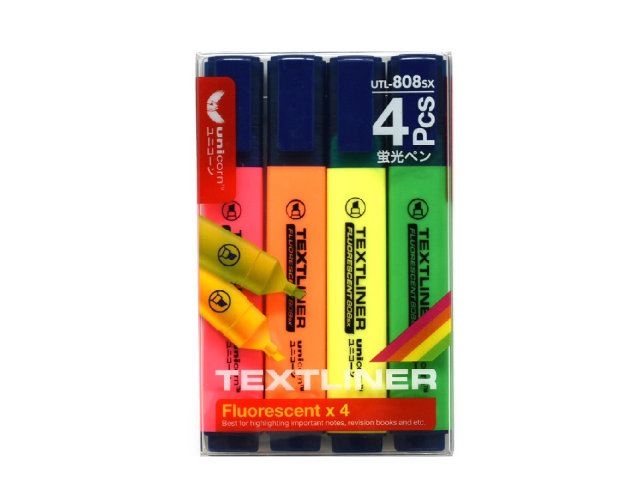 Sample Textliner Unicorn Fluorescent Textliner (UTL-808SX) | myaeon2go