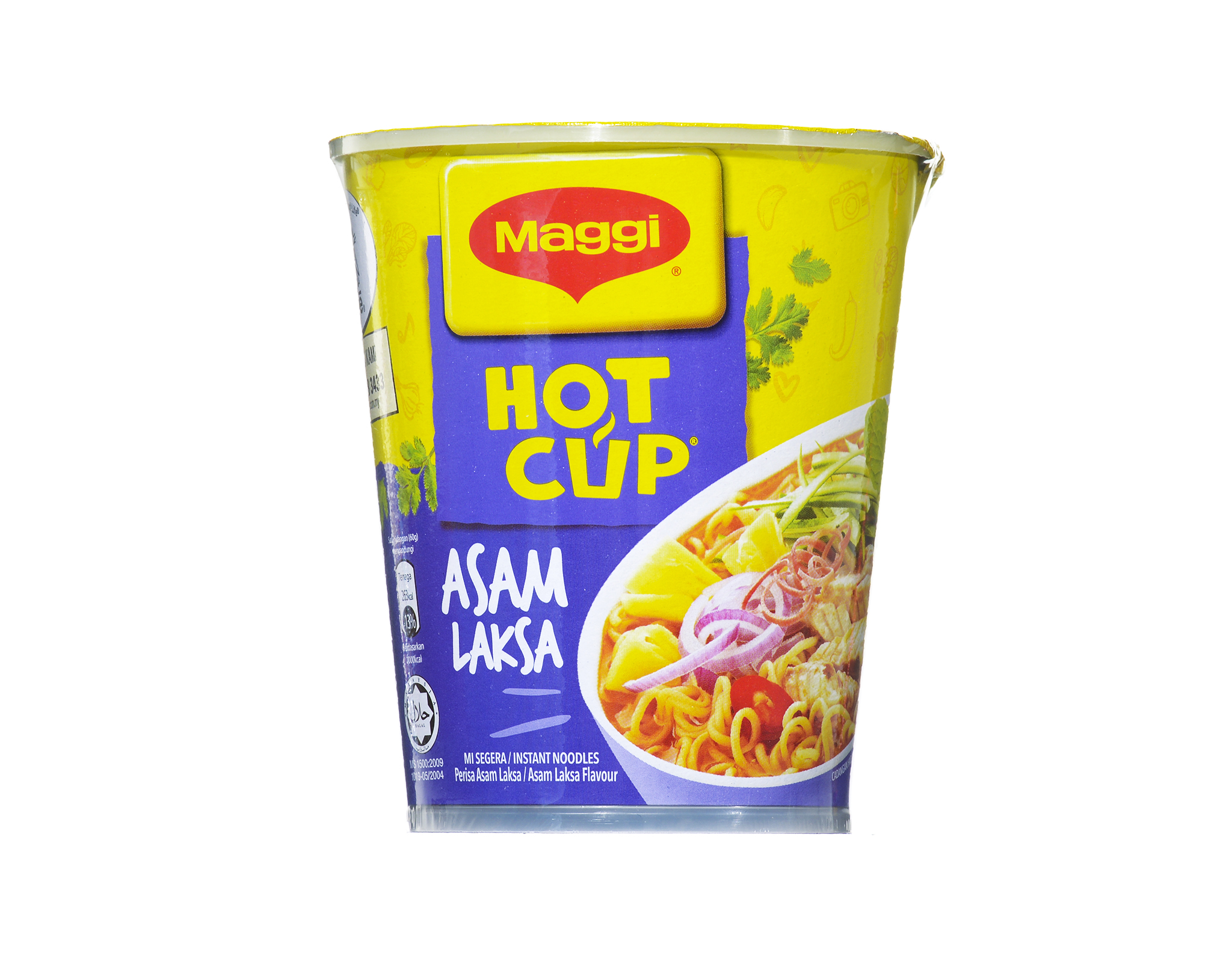 Maggi Hot Cup Asam Laksa, 65g