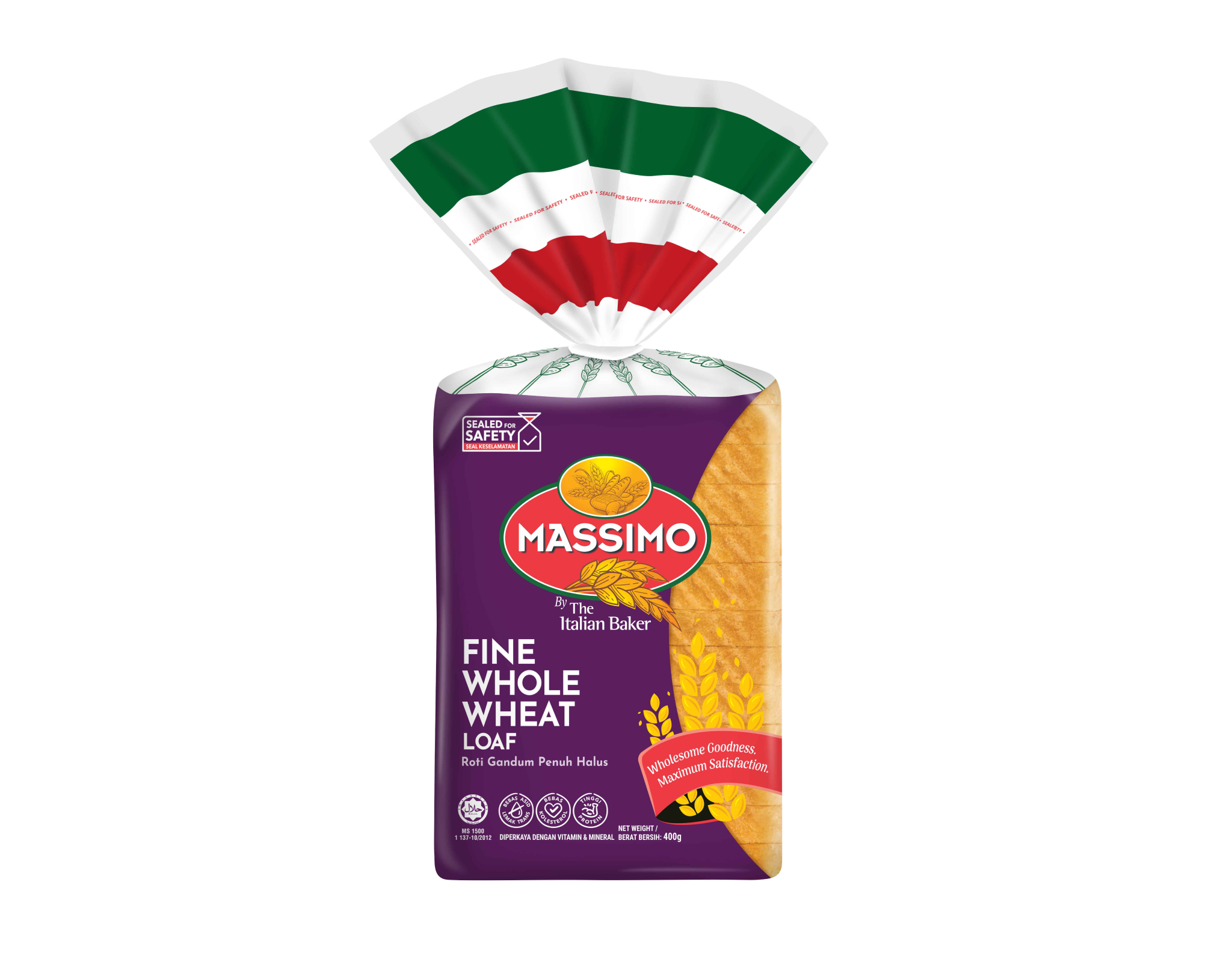 Massimo Fine Wholemeal Loaf, 400g