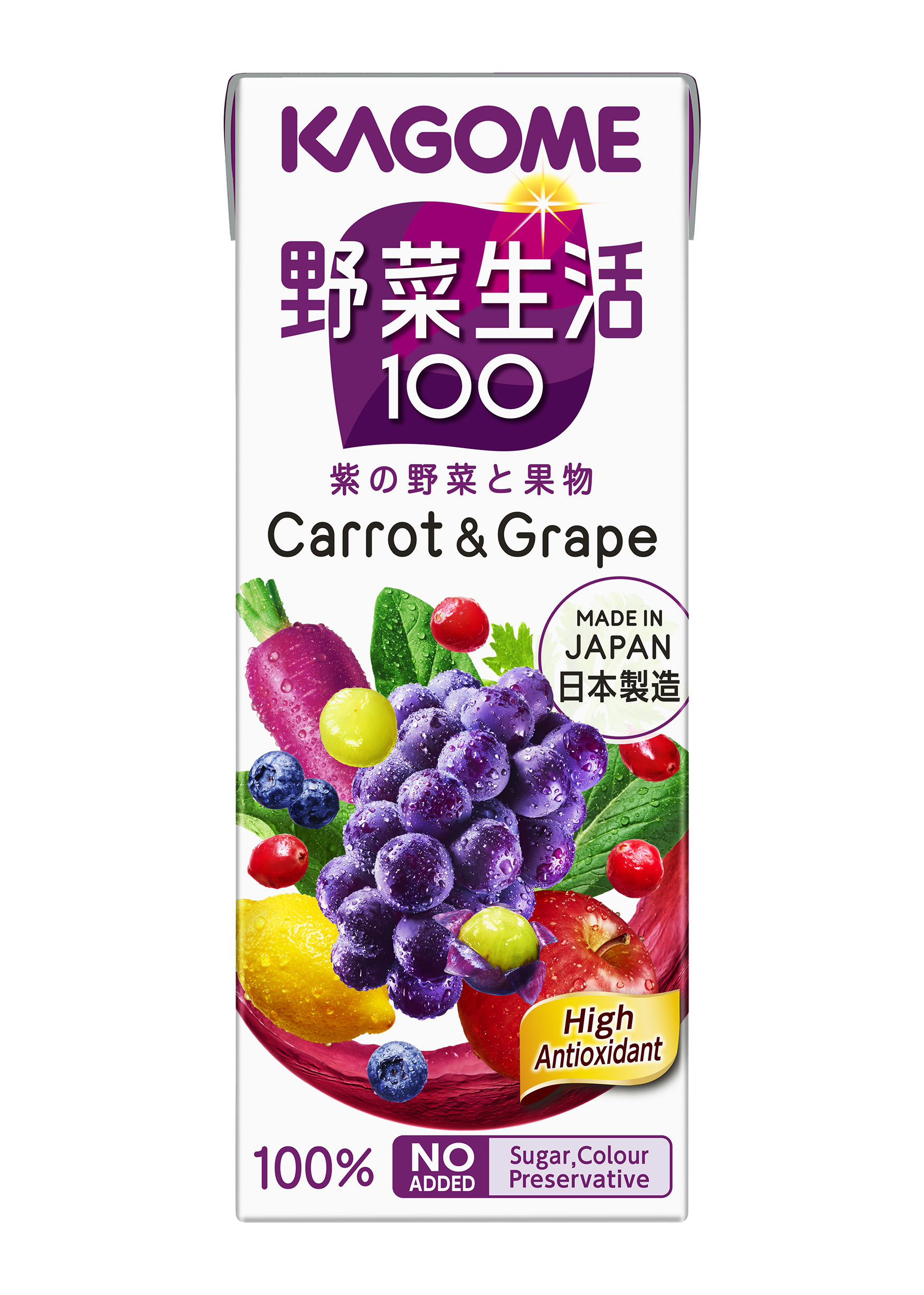 Kagome Yasai Seikatsu 100 Carrot & Grape