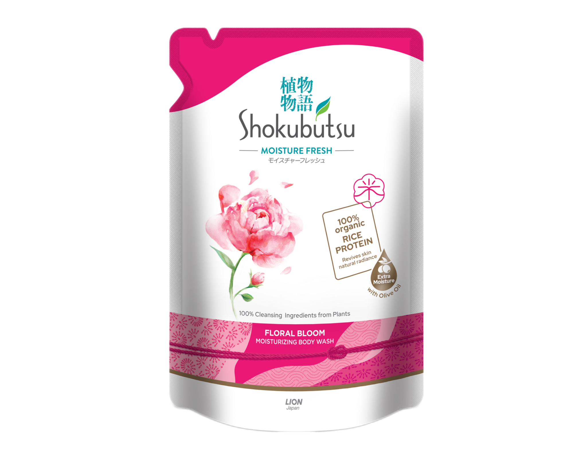 Shokubutsu Shower Foam Moisture Floral Bloom Refill
