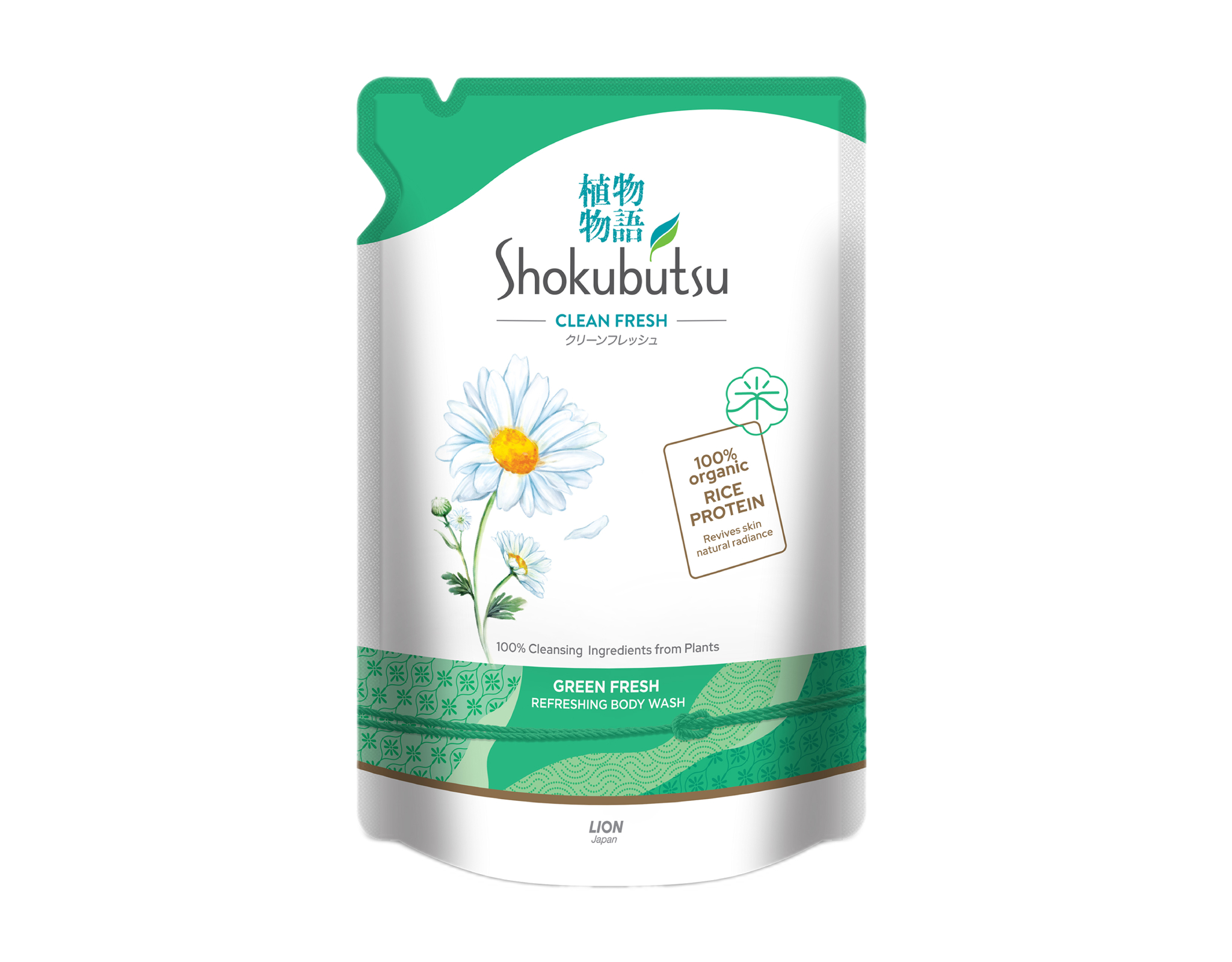 Shokubutsu Shower Foam Moisture Green Fresh Refill