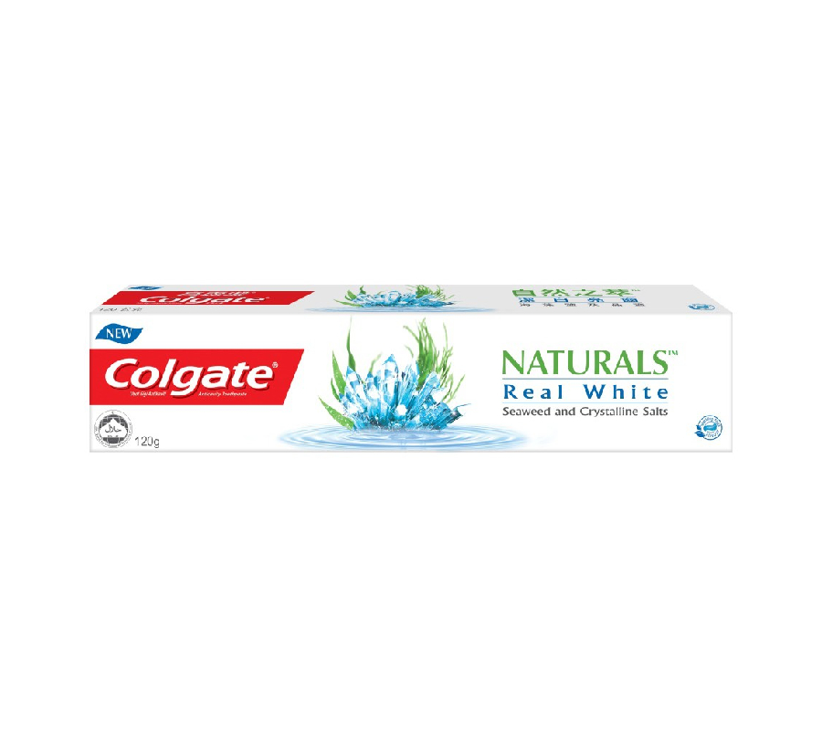 Toothpaste Colgate Circle Colgate Toothpaste Naturals Real White | myaeon2go