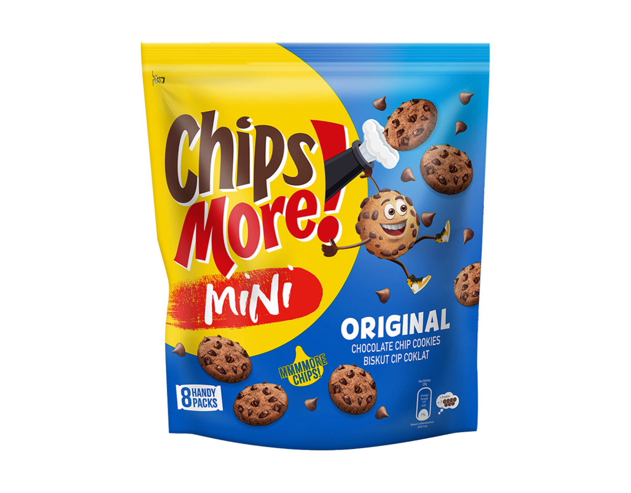 Chipsmore Chocolate Chip Cookies Mini Original Handy Multipack