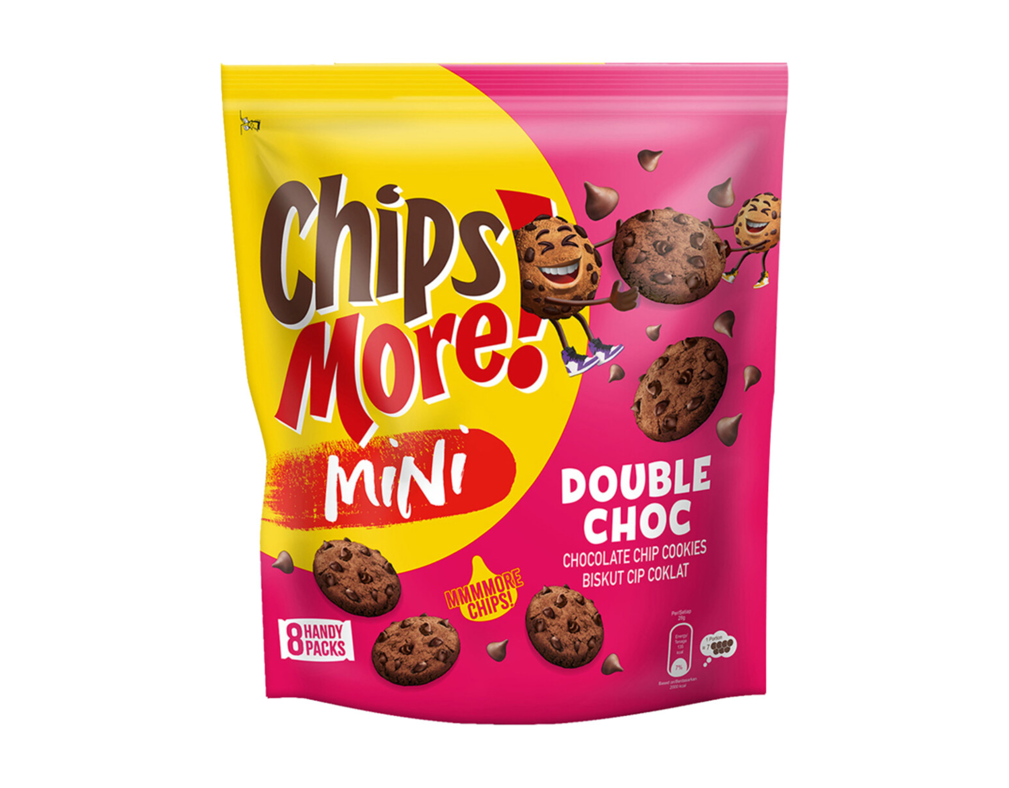 Chipsmore Chocolate Chip Cookies Mini Double Chocolate Handy Multipack