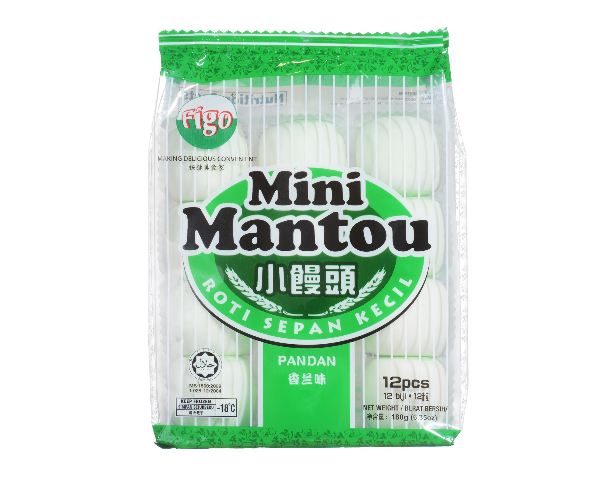 Figo Mini Mantou Pandan