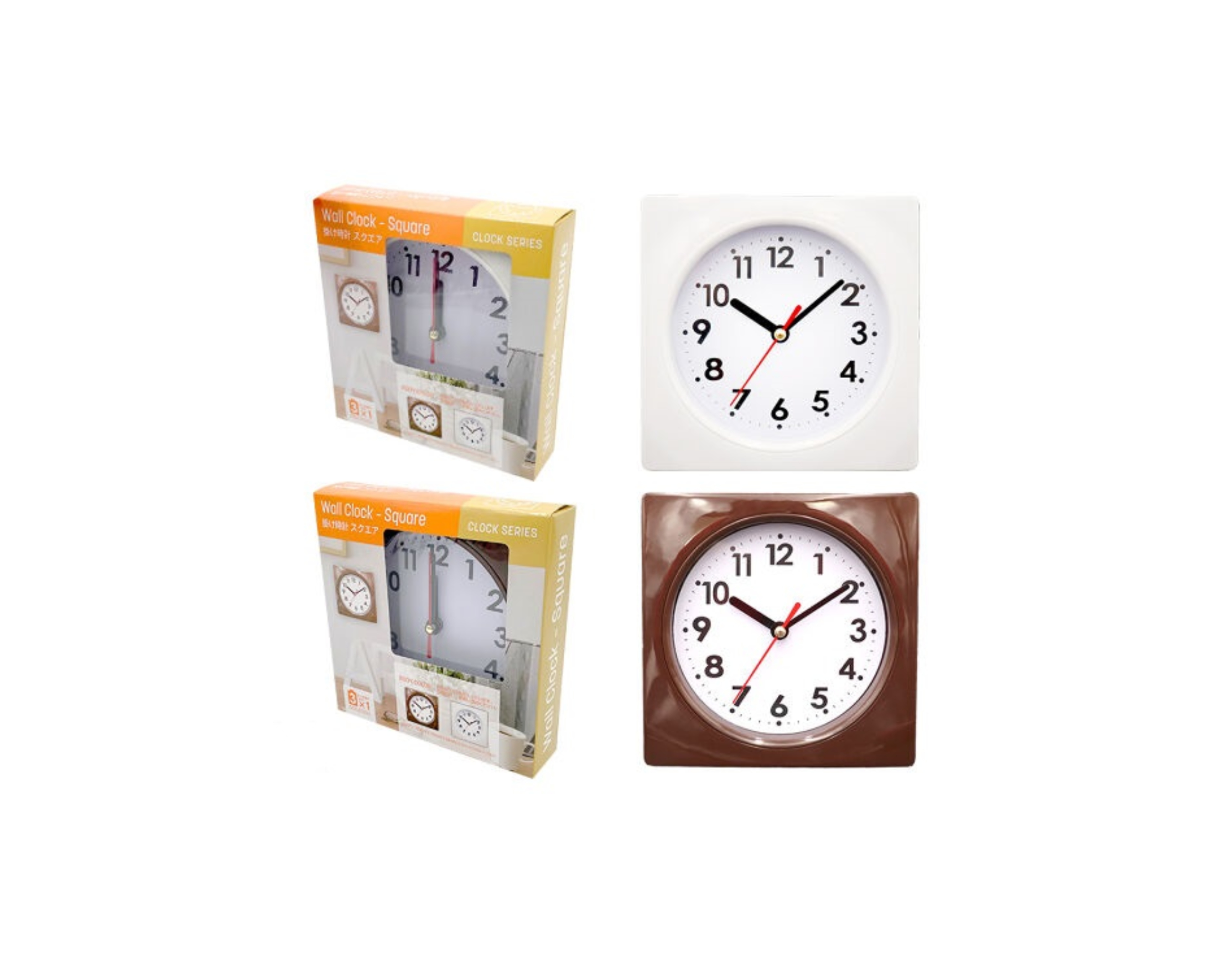 Daiso Wall Clock Square | myaeon2go