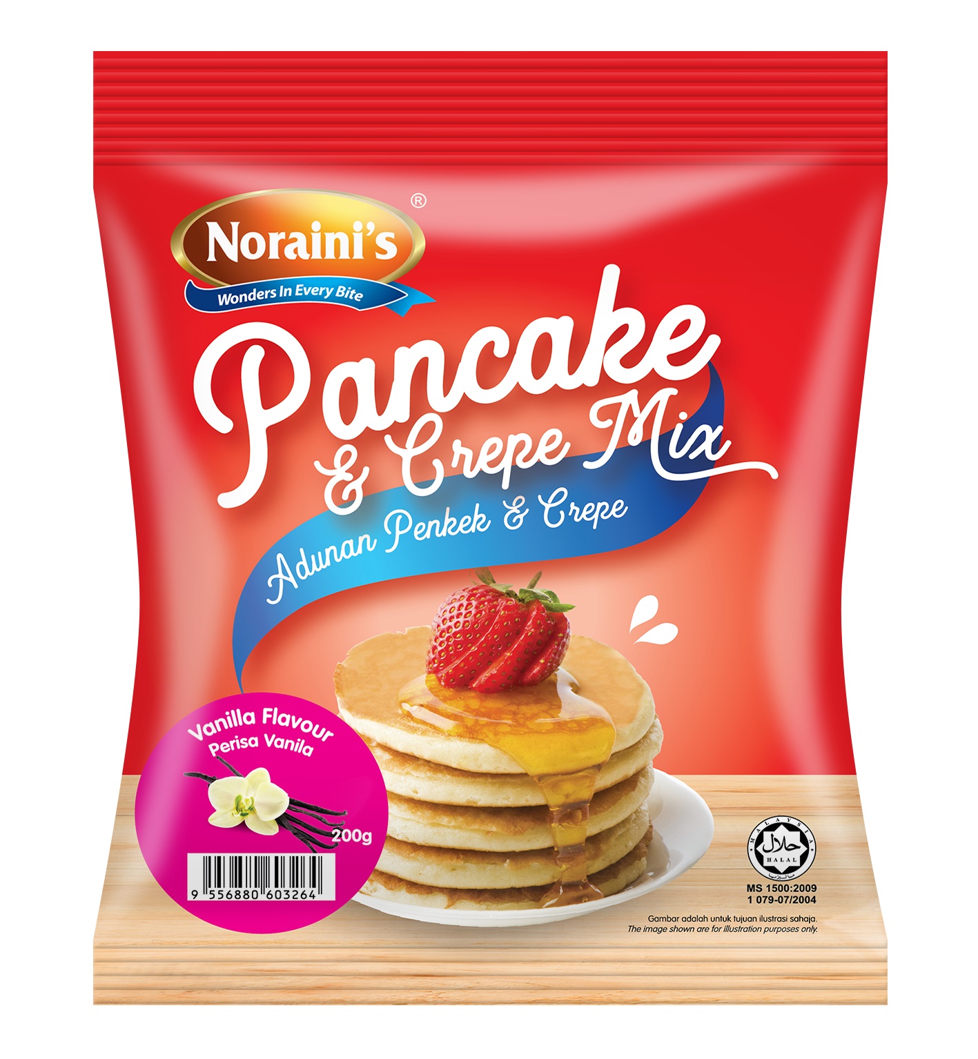 Noraini's Pancake & Crepe Mix Vanilla