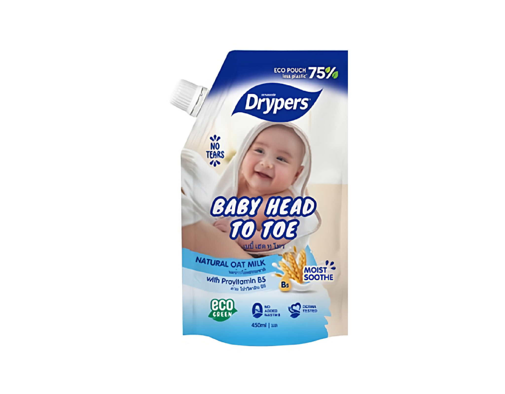 Drypers Baby Head To Toe Refill Oat