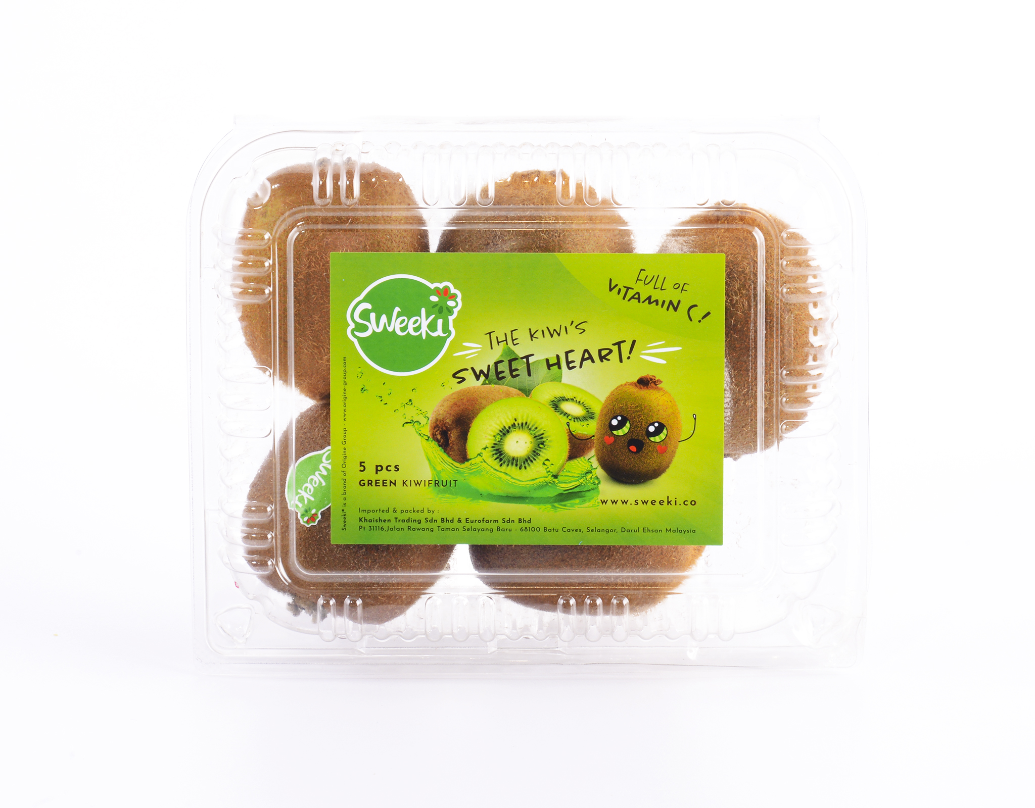 Italy Sweeki Green Kiwi 5's | myaeon2go