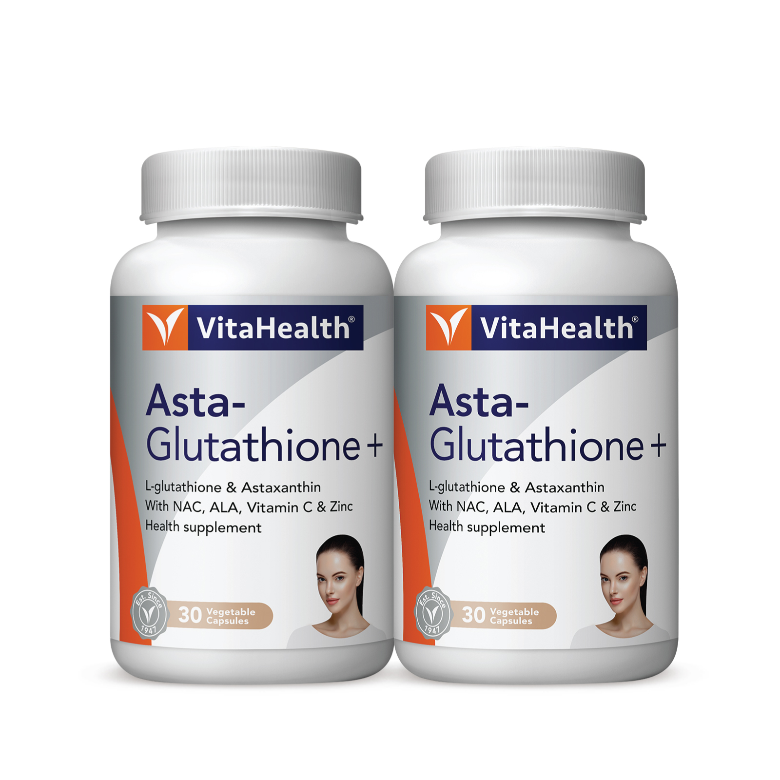 Vitahealth Asta-Glutathione Plus, 2X30`S - Skin Lightening Vitahealth Asta-Glutathione Plus, 2X30`S - Skin Lightening